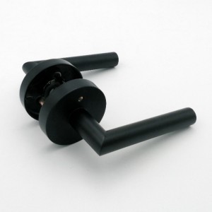 R7505 Дверные ручки черного, внутренний рычаг дверей для уединения для ванной комнаты в спальне, современный тонкий современный дизайн тяжелые дверные рычаги с замок