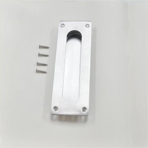 7,09 -дюймовый втопленное вытяжка пальцев для карманного шкафа дверь, раздвижная ручка дверной дверь сарая, матовая изгнанная из нержавеющей стали.